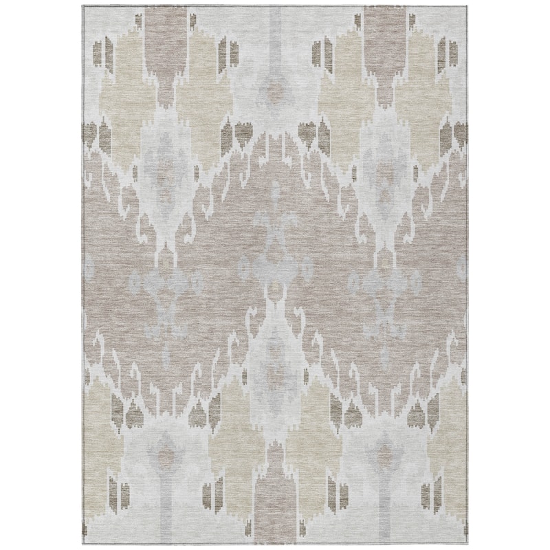 Machine Washable Indoor/ Outdoor Chantille Boho Global Rug