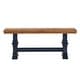 preview thumbnail 33 of 42, Eleanor Two-Tone Trestle Leg Wood Dining Bench by iNSPIRE Q Classic