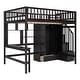 preview thumbnail 6 of 45, Full size Loft Bed, Maximized Storage Space