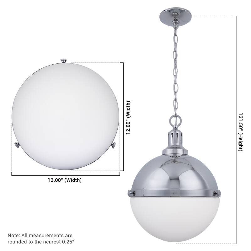 Brio Lighting Aaron - 2 Light Glass & Metal Dimmable Pendant Light