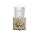 preview thumbnail 1 of 8, Maxim 21371 Rigata 9" Tall Bathroom Sconce Satin Champagne
