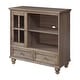 preview thumbnail 8 of 22, Convenience Concepts Tahoe Highboy 40" 2 Drawer TV Stand with Storage Cabinet and Shelves