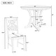 preview thumbnail 7 of 13, 5-Piece Round Dining Set with Hollow Chair Back