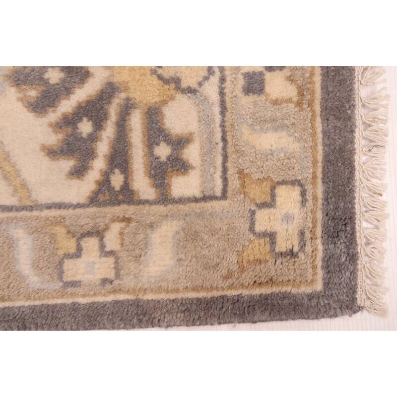 ECARPETGALLERY Hand-knotted Royal Oushak Dark Grey Wool Rug - 10'2 x 13'10