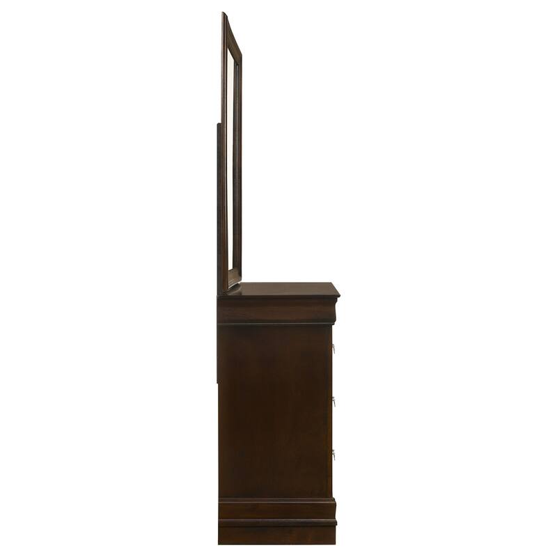 Louis Philippe 6-drawer Dresser Cappuccino