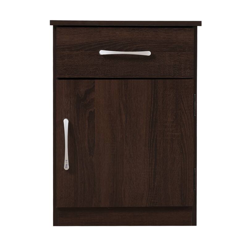 Alston 1-Drawer Nightstand (24 in. H x 18 in. W x 16 in. D) - Wenge