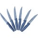 preview thumbnail 1 of 3, Granitestone NutriBlade Blue 6 Piece Nonstick Serrated Steak Knife Set with Easy Grip Handles