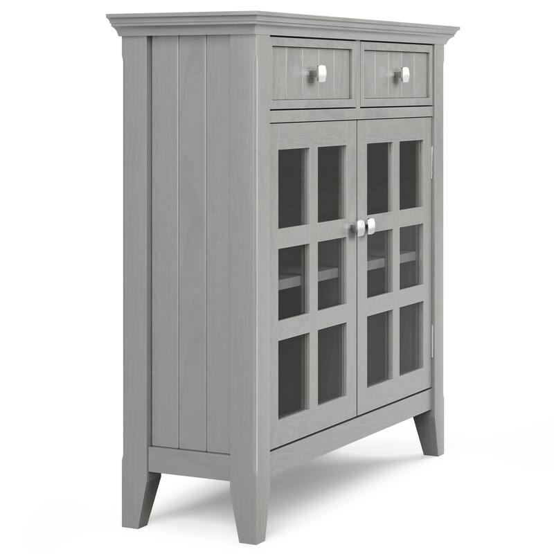 WYNDENHALL Normandy SOLID WOOD Entryway Storage Cabinet