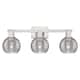 Option Brushed Satin Nickel / Light Smoke Deco Swirl
