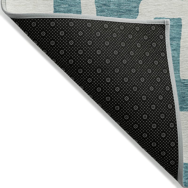 Machine Washable Indoor/ Outdoor Chantille Geo Contemporary Rug