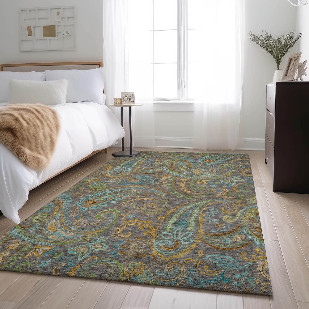 Premium Washable Super Soft Traditional Paisley Mayfield Rug