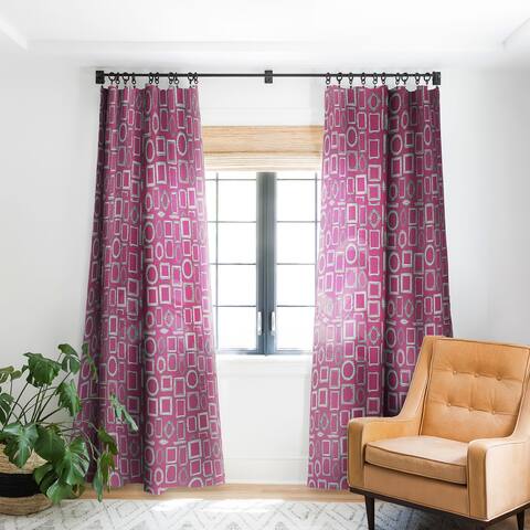 Sharon Turner Picture Frames Fuchsia 1pc Blackout Window Curtain Panel