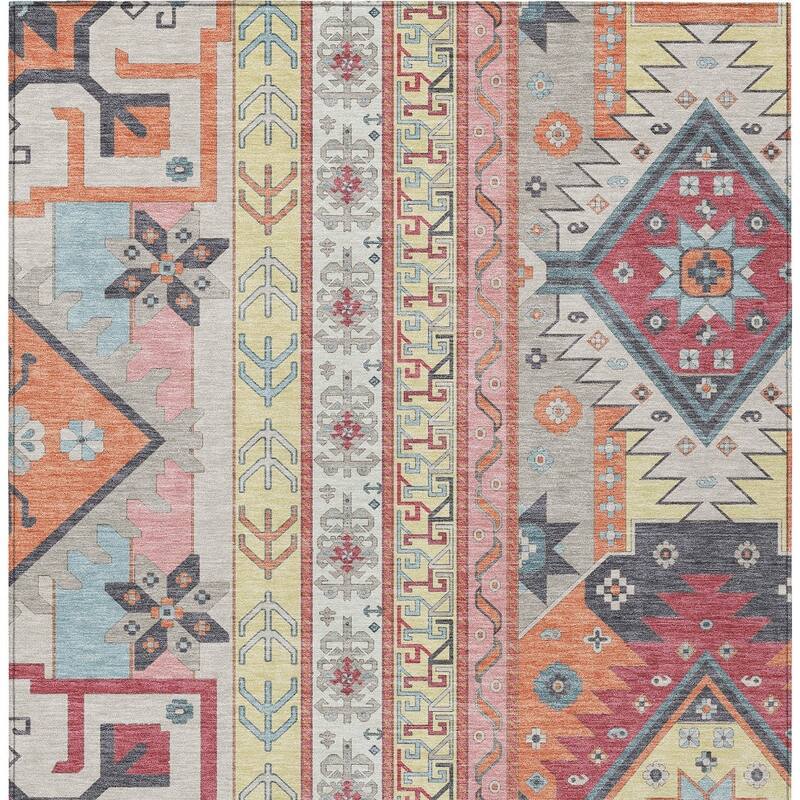 HomeRoots Aztec Transitional Rectangle Outdoor Rug