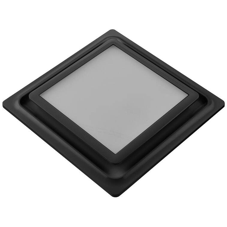 Aero Pure 80 CFM 0.3 Sone Ceiling Mounted Quiet Exhaust Fan - Farmhouse Black
