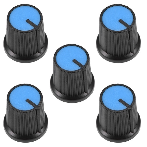 Blue Black Control Knob 6mm Shaft Rotary Potentiometer Audio