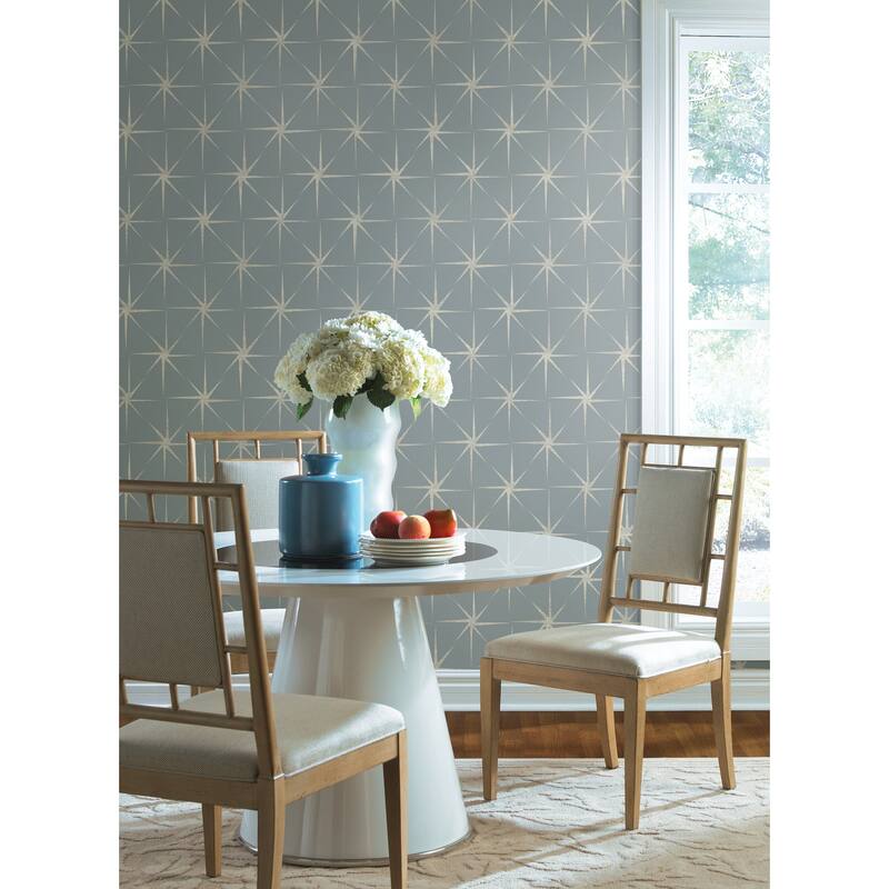 York Wallcoverings Evening Star Blue Wallpaper
