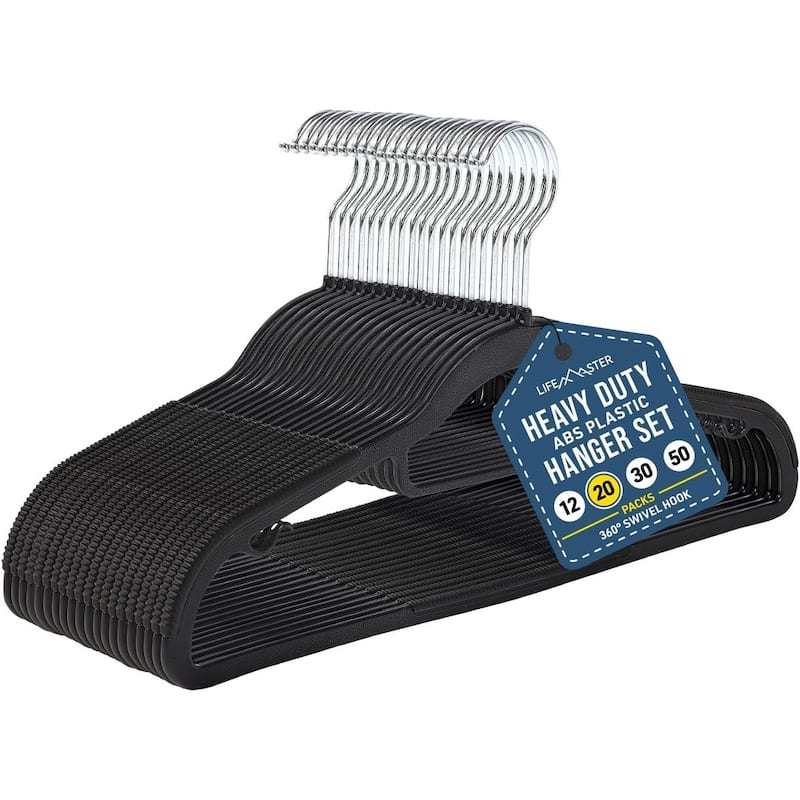 Dry Wet Clothes Hangers - Heavy Duty Coat Hanger Set - 20 Pieces