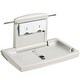 preview thumbnail 9 of 8, Gray HDPE Foldable Wall Baby Changing Table with Safety Belt & Rods - 33.86 x 22.24 x 19.69 inch