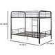 preview thumbnail 5 of 3, Metal Full/Full Bunk Bed, Gunmetal Gray