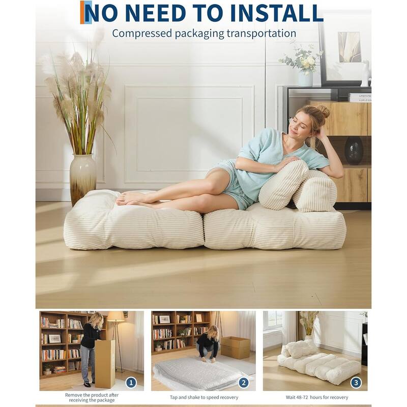 Folding Sofa Bed, Sleeper Chair, with Pillow