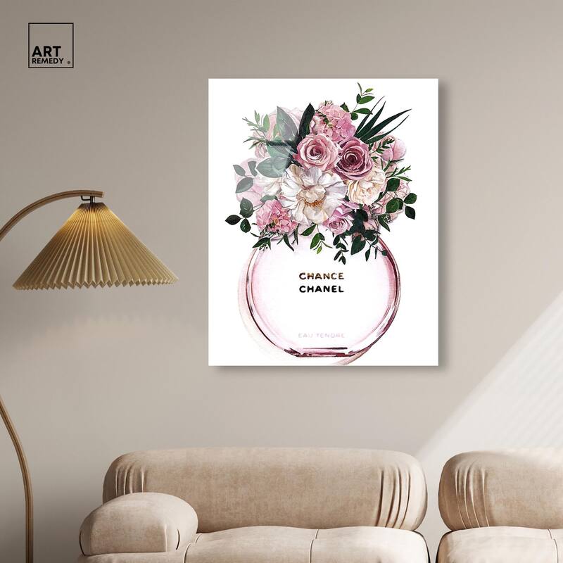 Floral Chance Fragrance Acrylic by Art Remedy, Ready to Hang