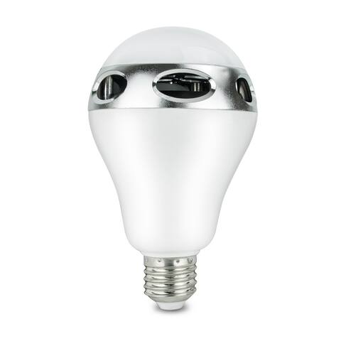 LED Smart Symphony Wireless Speaker & LED Lightbulb - White