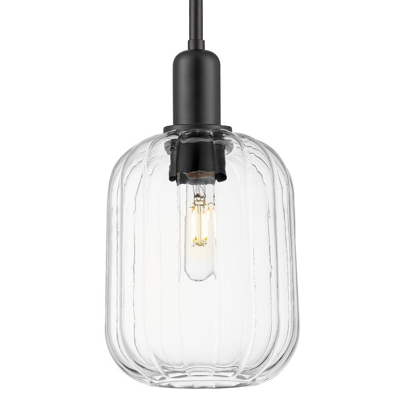 Innovations Lighting 716-1S-G460-7CL Preston 7" Wide Mini Pendant with - Matte Black