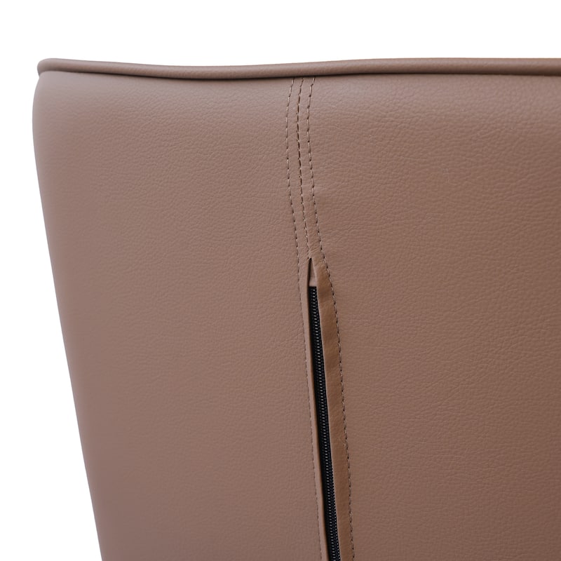 18.7''H Parsons Minimalist PU Leather Dining Chair (Set of 2)