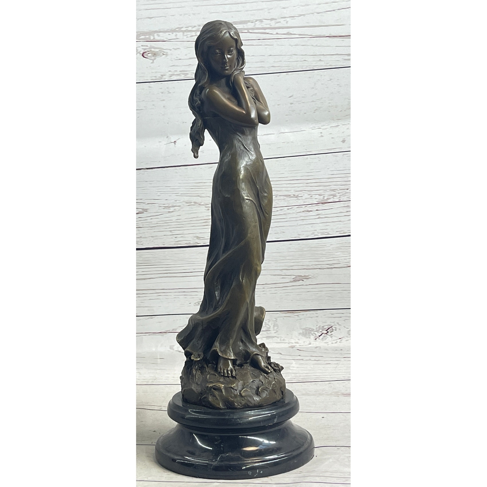 Art Nude Sexy Female Bronze Sculpture Hot Cast Hand Made Statue Figure Figurine