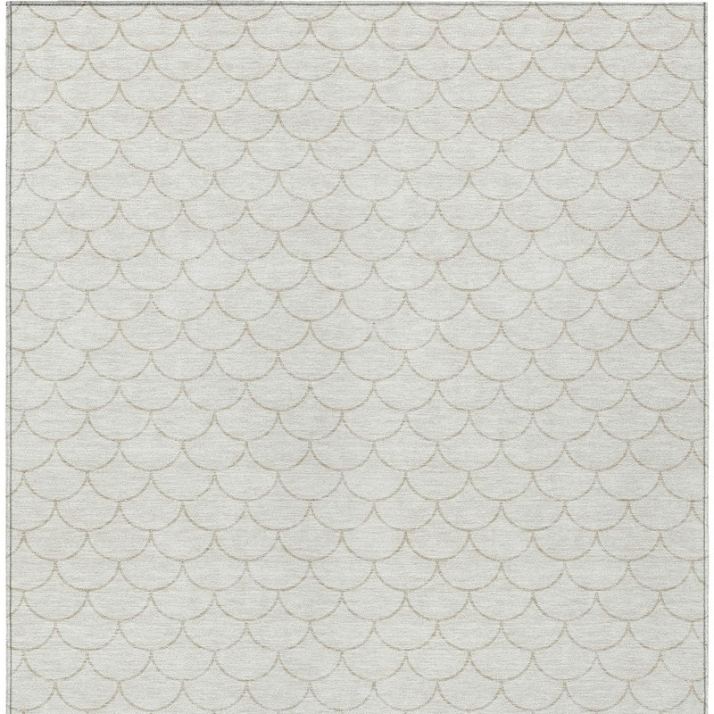 HomeRoots Geometric Transitional Rectangle Outdoor Rug