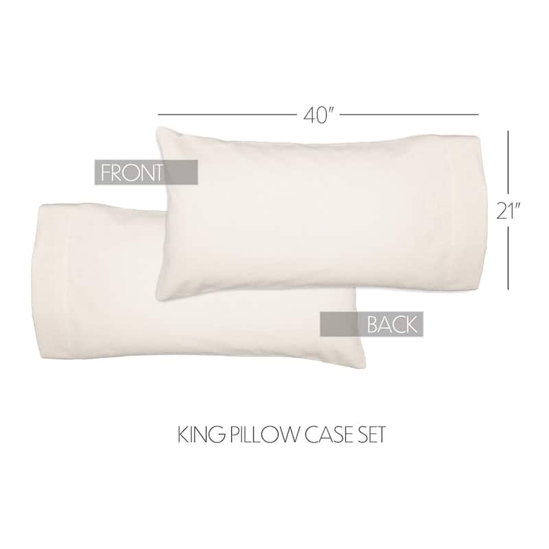 Burlap Pillow Case Set