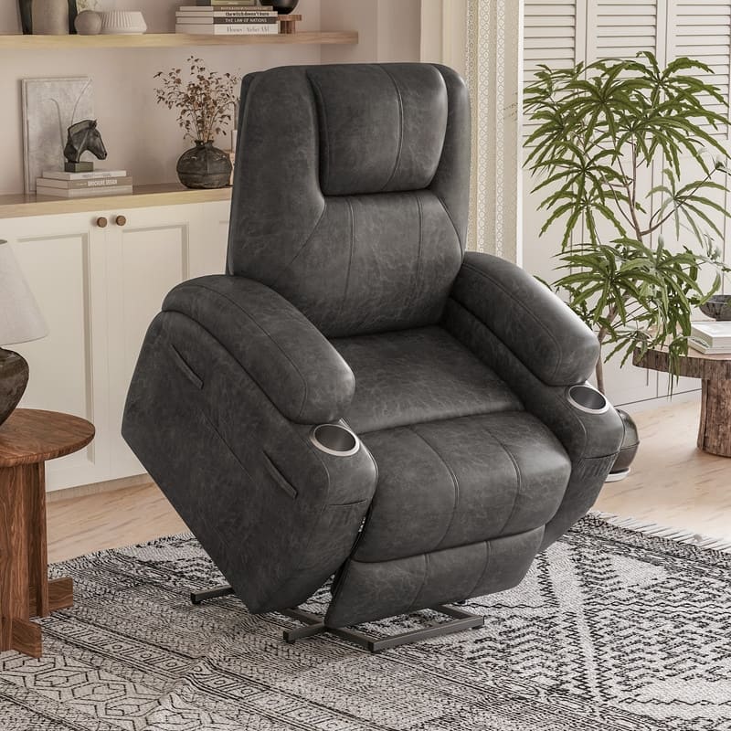 Homall Faux Leather Power Lift Recliner Chair with Massage
