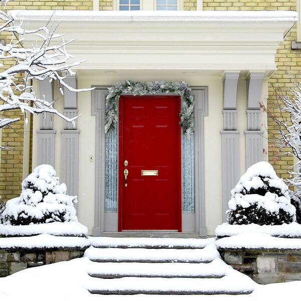 slide 2 of 15, Fraser Hill Farm 6-Ft. Christmas Snow Flocked Garland