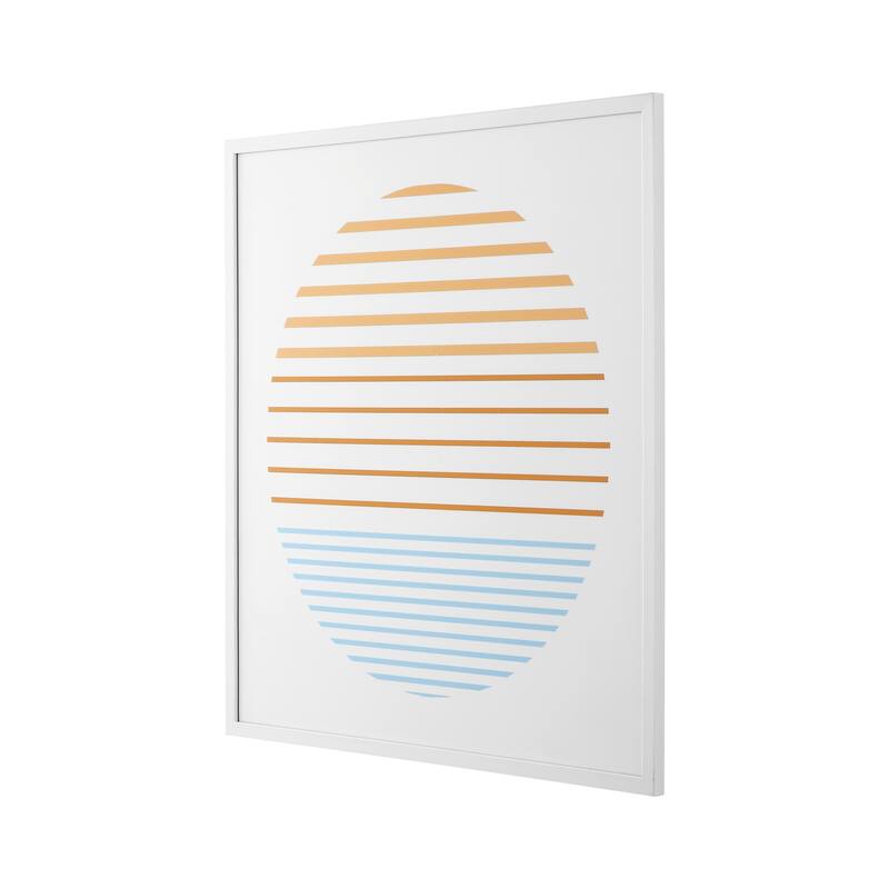 SAFAVIEH Eponine Linear Horizon 24-inch Square Framed Wall Art
