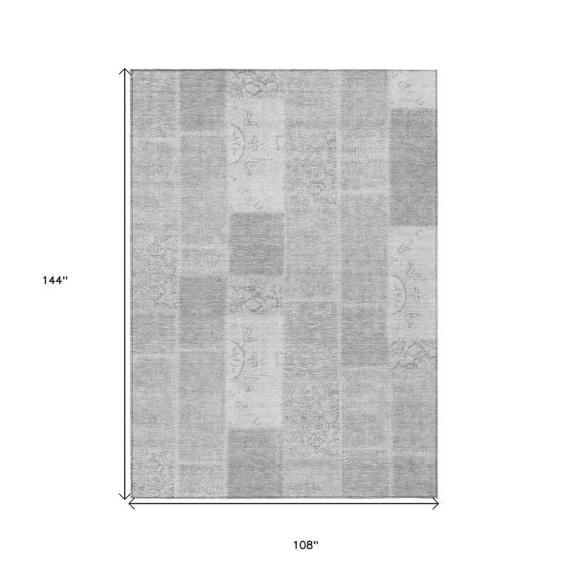 HomeRoots Patchwork Traditional Rectangle Outdoor Rug