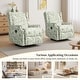 preview thumbnail 18 of 139, 29'' W Pattern Swivel Manual Push Back Recliner Chair Set of 2
