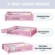 preview thumbnail 14 of 106, Twin/Full/Queen Size Floor Bed w/Door & Fence,Montessori Floor Bed for Kids,Solid Wood Twin/Full/Queen Bed Frame for Girls Boys