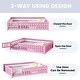 preview thumbnail 102 of 106, Twin/Full/Queen Size Floor Bed with Safety Guardrails for Kids, Wood Montessori Bedframe w/ Door, Children's Noiseless Beds