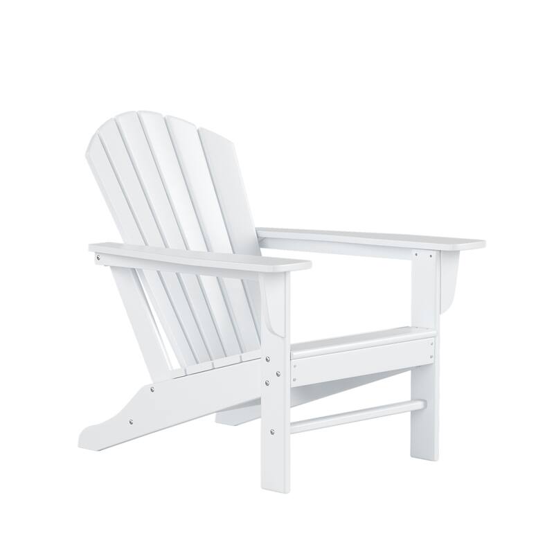 Altura Outdoor 5-Piece Adirondack Chair With Square Coffee Table Conversation Set