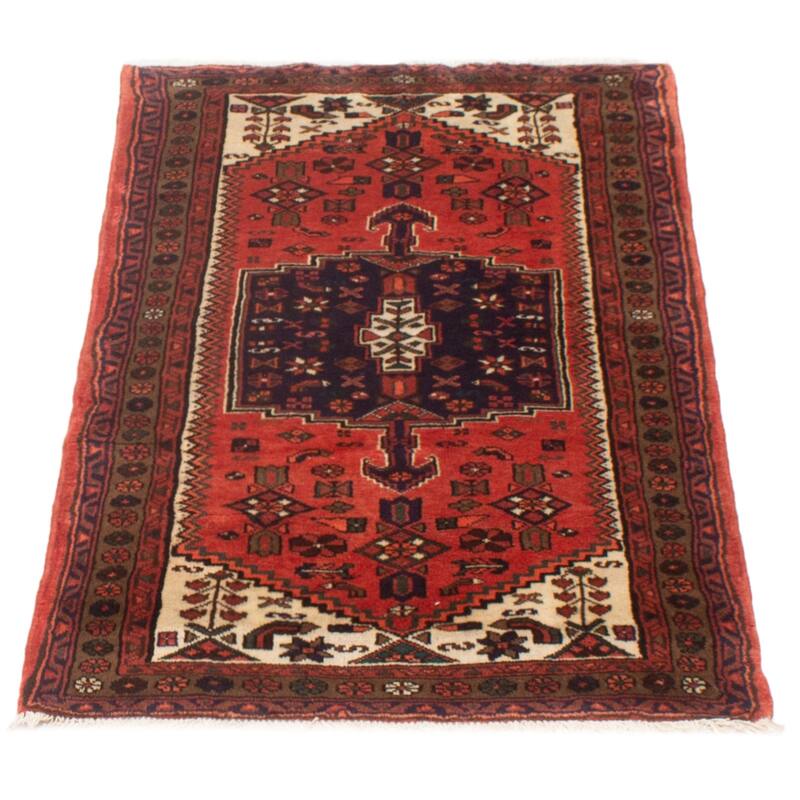 ECARPETGALLERY Hand-knotted Andelz Red Wool Rug - 3'0 x 5'1