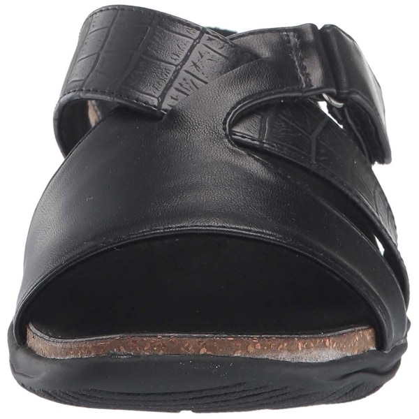 Easy Street Womens Frenzy Leather Open Toe Casual Slide Sandals. Opens flyout.