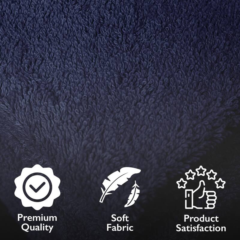 4 Piece Premium Cotton Bath Towels Set 27x54" Soft Absorbent