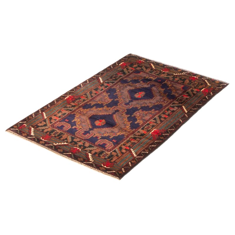 Teimani Navy Rug 3'0" x 4'8" - 3'0 x 4'8