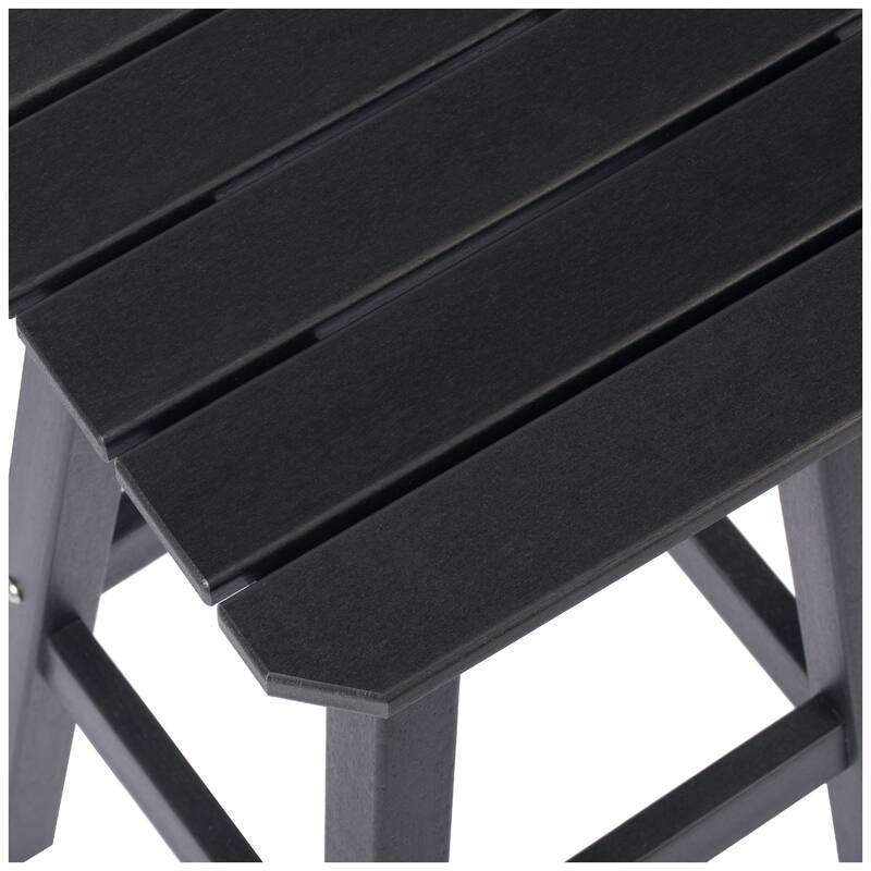 Polytrends Laguna Hdpe All Weather Outdoor Patio 29" Square Bar Stool