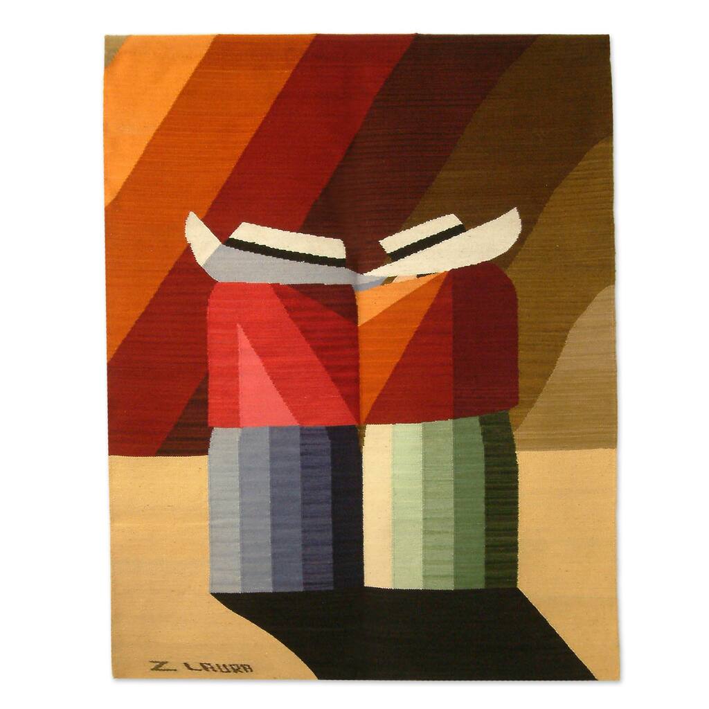 Handmade Wool Andean Cry Tapestry (Peru) - N/A