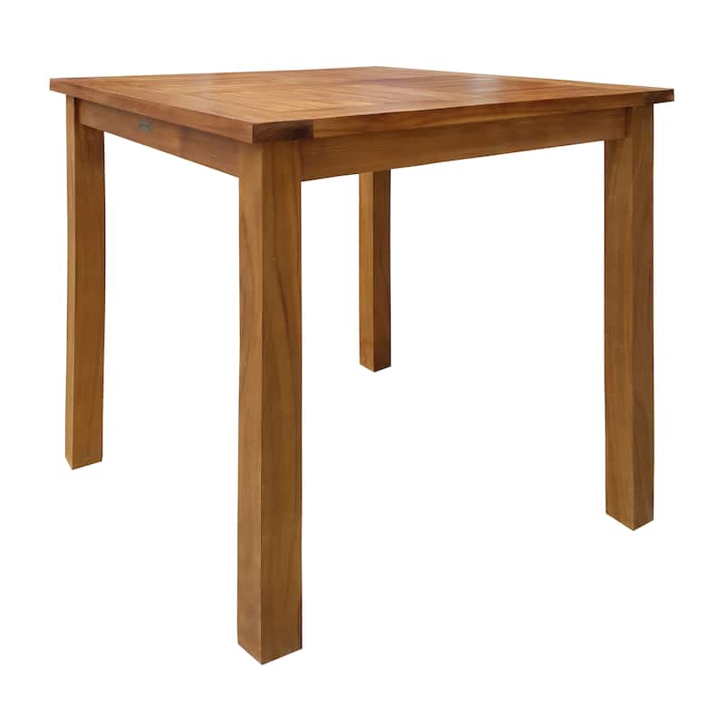 Chic Teak Seville Outdoor Teak Wood Patio Counter Height Bistro Table - 27 inch (table only)