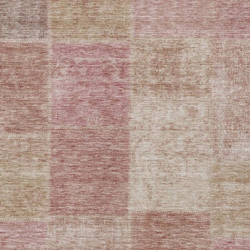 HomeRoots Patchwork Transitional Rectangle Outdoor Rug