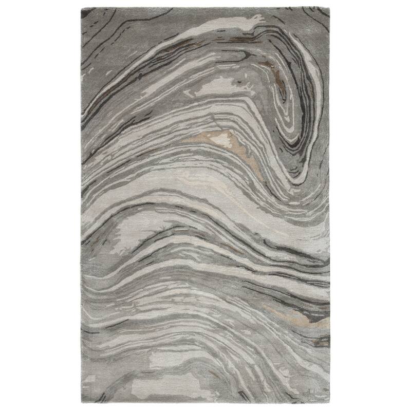 Hammet Handmade Abstract Marbled Pattern Area Rug