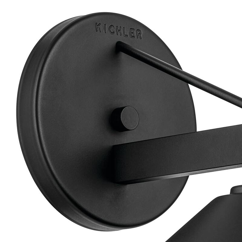Kichler Lighting Ripley 9.25 in. 1-Light Black Outdoor Wall Sconce - 9.25 in