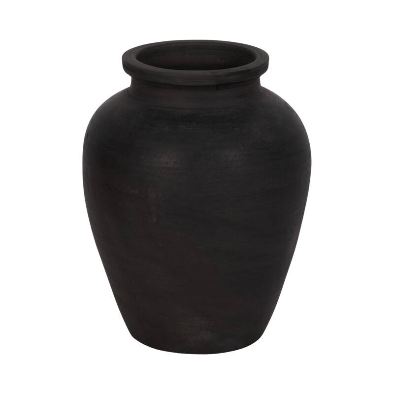 Decorative Round Pottery Vase for Home Decor
